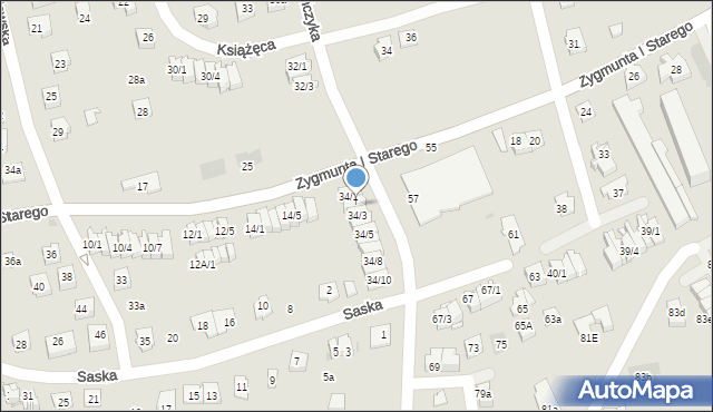 Rzeszów, Władysława Warneńczyka, 34/2, mapa Rzeszów