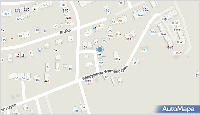 Rzeszów, Władysława Warneńczyka, 79b, mapa Rzeszów