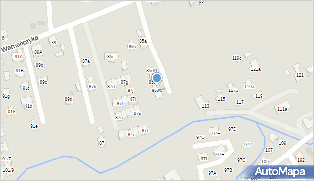 Rzeszów, Władysława Warneńczyka, 85d/5, mapa Rzeszów