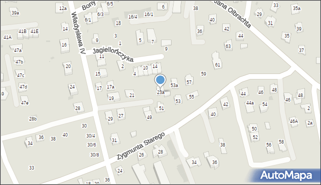 Rzeszów, Władysława IV, 23a, mapa Rzeszów