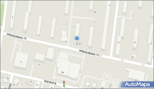 Słupsk, Władysława IV, 11, mapa Słupska