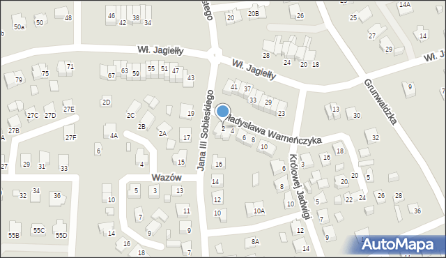 Suwałki, Władysława Warneńczyka, 2, mapa Suwałk