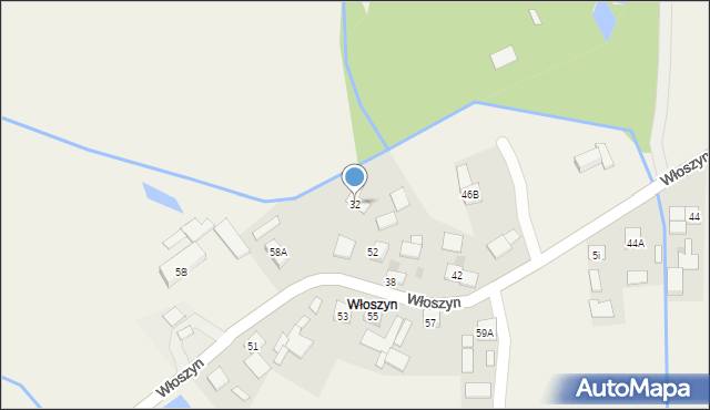 Szczurowa, Włoszyn, 32, mapa Szczurowa