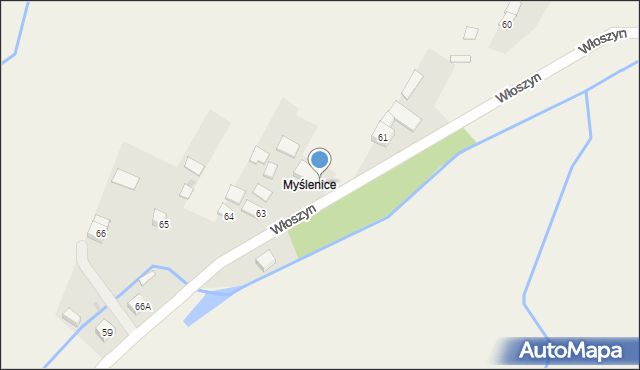 Szczurowa, Włoszyn, 62, mapa Szczurowa