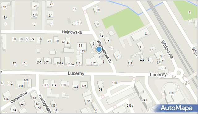 Warszawa, Władysława IV, 3, mapa Warszawy