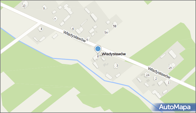 Władysławów, Władysławów, 4, mapa Władysławów