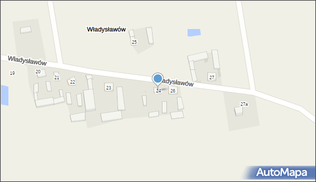 Władysławów, Władysławów, 24, mapa Władysławów