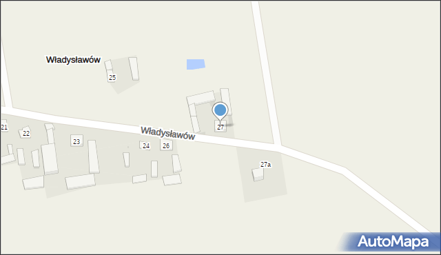 Władysławów, Władysławów, 27, mapa Władysławów