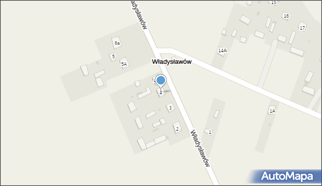 Władysławów, Władysławów, 4, mapa Władysławów