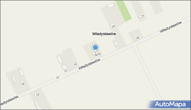 Władysławów, Władysławów, 24, mapa Władysławów