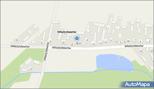 Władysławów, Władysławów, 17, mapa Władysławów