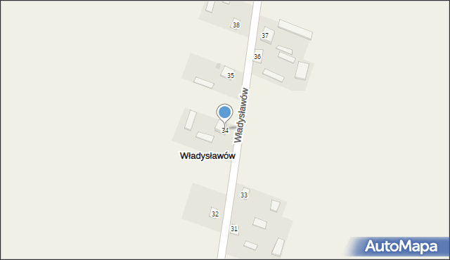 Władysławów, Władysławów, 34, mapa Władysławów