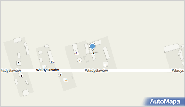 Władysławów, Władysławów, 4A, mapa Władysławów