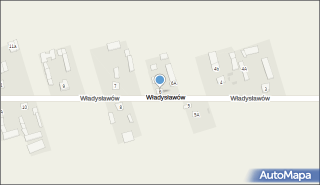 Władysławów, Władysławów, 6, mapa Władysławów