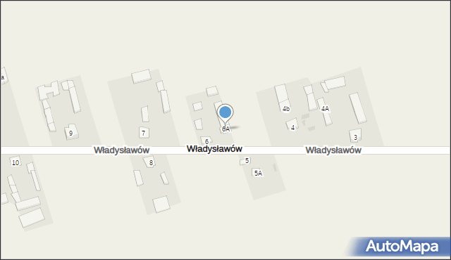 Władysławów, Władysławów, 6A, mapa Władysławów