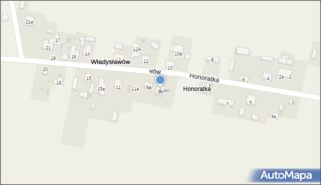 Władysławów, Władysławów, 9b, mapa Władysławów