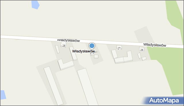 Władysławów, Władysławów, 27a, mapa Władysławów