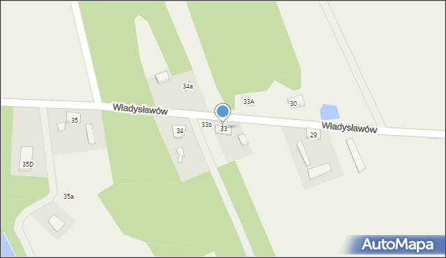 Władysławów, Władysławów, 33, mapa Władysławów