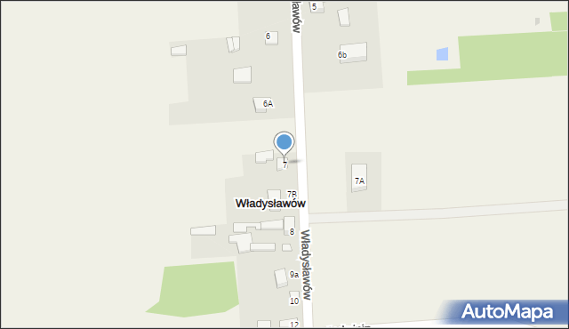 Władysławów, Władysławów, 7, mapa Władysławów