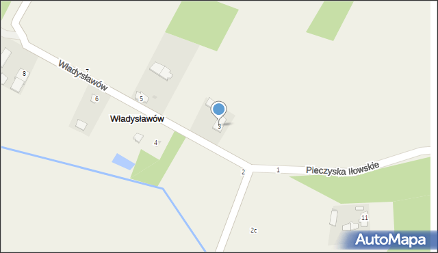 Władysławów, Władysławów, 3, mapa Władysławów