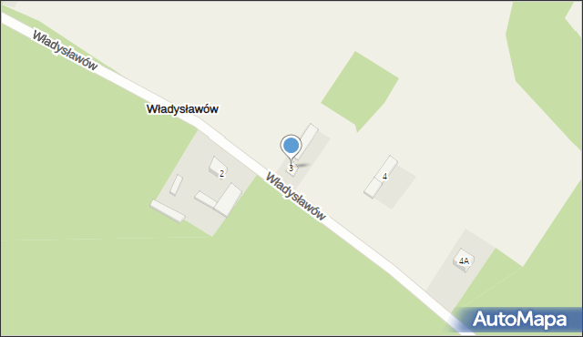 Władysławów, Władysławów, 3, mapa Władysławów