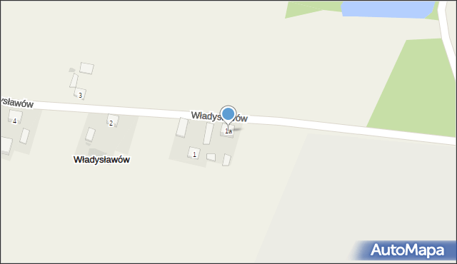 Władysławów, Władysławów, 1a, mapa Władysławów
