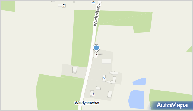 Władysławów, Władysławów, 6, mapa Władysławów