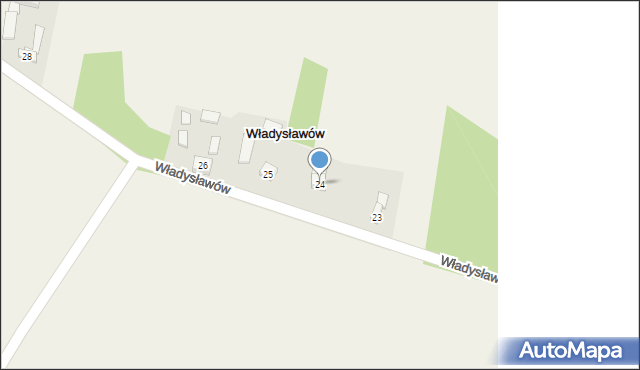 Władysławów, Władysławów, 24, mapa Władysławów