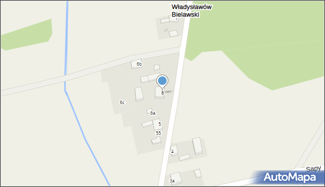 Władysławów Bielawski, Władysławów Bielawski, 6, mapa Władysławów Bielawski