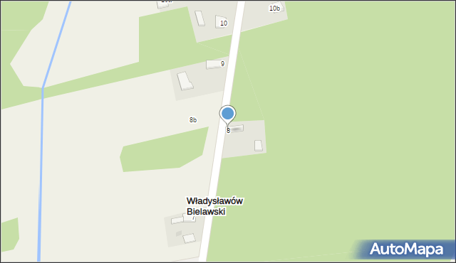 Władysławów Bielawski, Władysławów Bielawski, 8, mapa Władysławów Bielawski