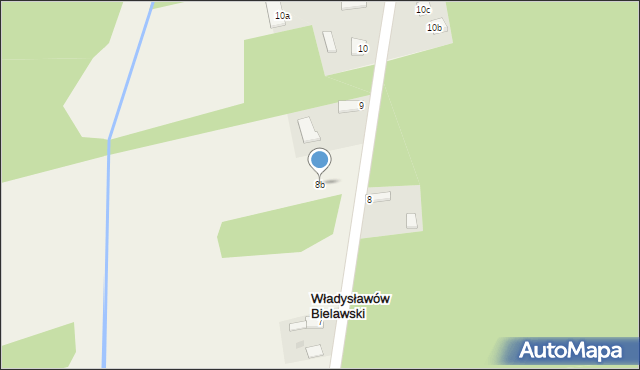 Władysławów Bielawski, Władysławów Bielawski, 8b, mapa Władysławów Bielawski