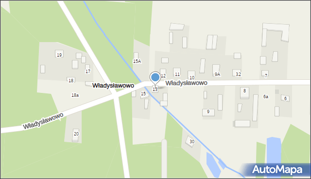 Władysławowo, Władysławowo, 13, mapa Władysławowo