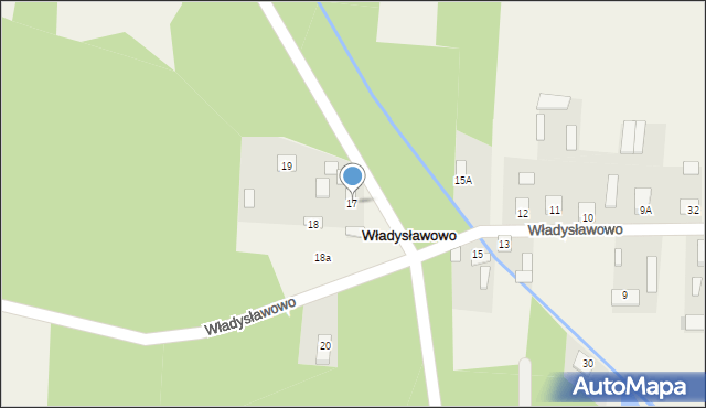 Władysławowo, Władysławowo, 17, mapa Władysławowo