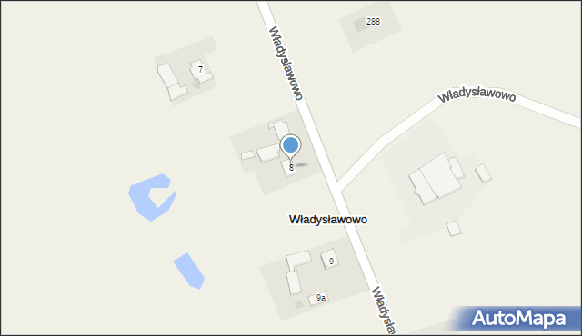 Władysławowo, Władysławowo, 8, mapa Władysławowo