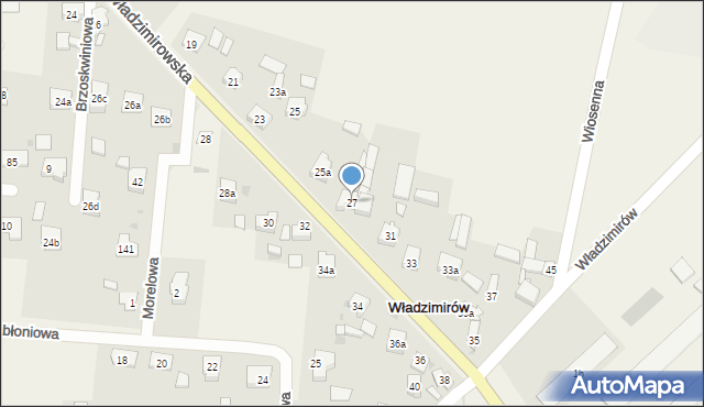 Władzimirów, Władzimirów, 27, mapa Władzimirów