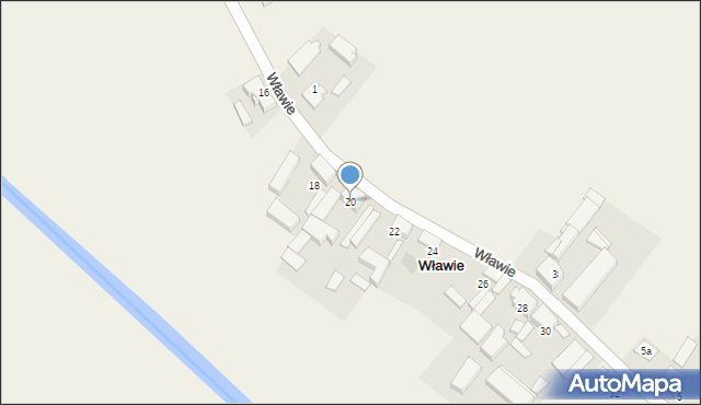 Wławie, Wławie, 20, mapa Wławie