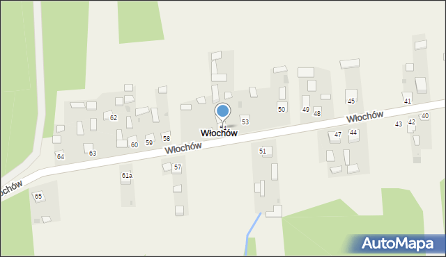 Włochów, Włochów, 54, mapa Włochów