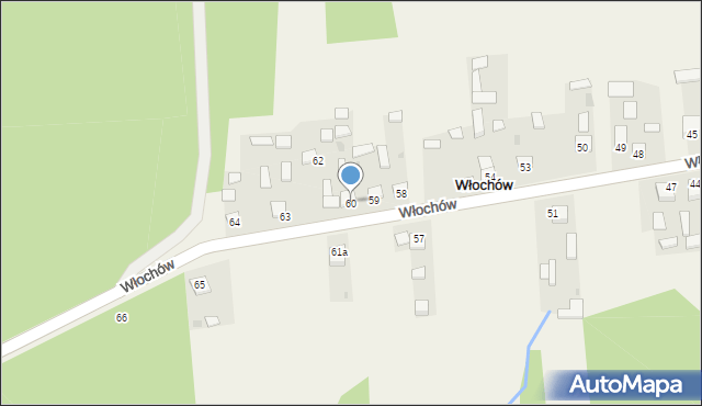 Włochów, Włochów, 60, mapa Włochów