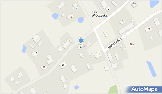 Włóczyska, Włóczyska, 17, mapa Włóczyska