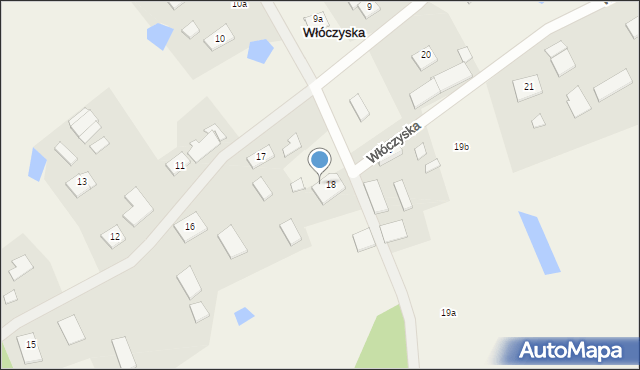 Włóczyska, Włóczyska, 18A, mapa Włóczyska