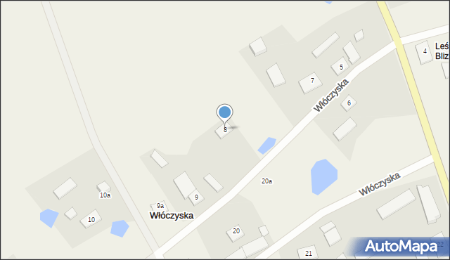 Włóczyska, Włóczyska, 8, mapa Włóczyska