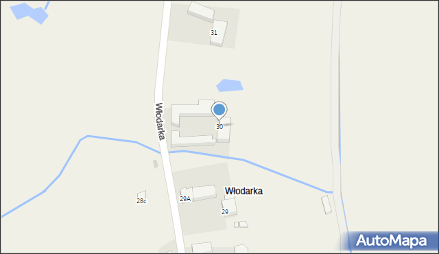 Włodarka, Włodarka, 30, mapa Włodarka