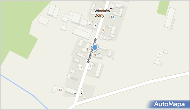 Włodków Dolny, Włodków Dolny, 6, mapa Włodków Dolny