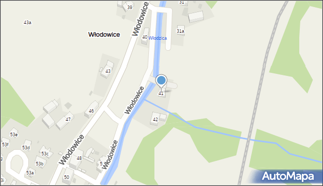 Włodowice, Włodowice, 41, mapa Włodowice