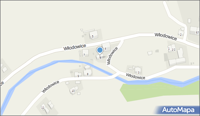 Włodowice, Włodowice, 6, mapa Włodowice