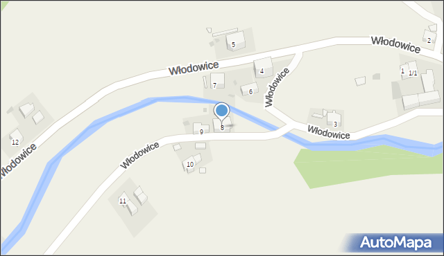 Włodowice, Włodowice, 8, mapa Włodowice