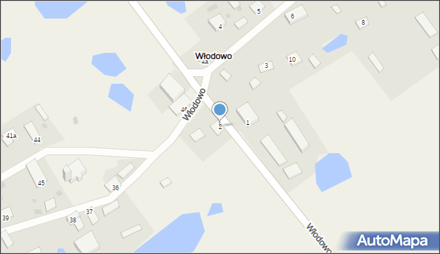 Włodowo, Włodowo, 2, mapa Włodowo