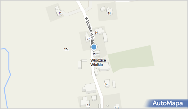 Włodzice Wielkie, Włodzice Wielkie, 35, mapa Włodzice Wielkie