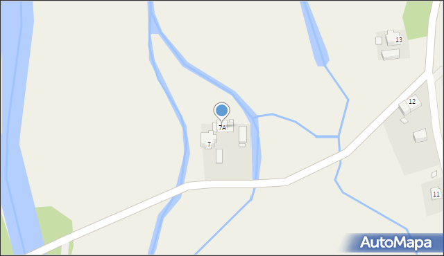 Włodzice Wielkie, Włodzice Wielkie, 7A, mapa Włodzice Wielkie