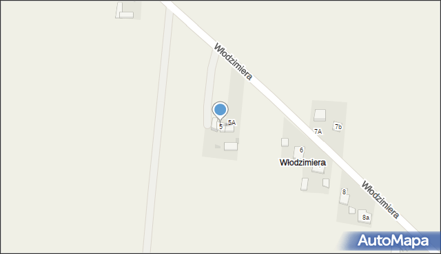 Włodzimiera, Włodzimiera, 5, mapa Włodzimiera